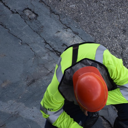 industrial worker portrait hardhat